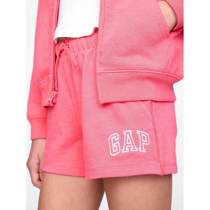 Шорты из махровой ткани с логотипом Gap цвет: Розовый