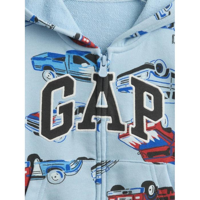 Толстовка на молнии из французской махровой ткани с логотипом Gap цвет: Голубой