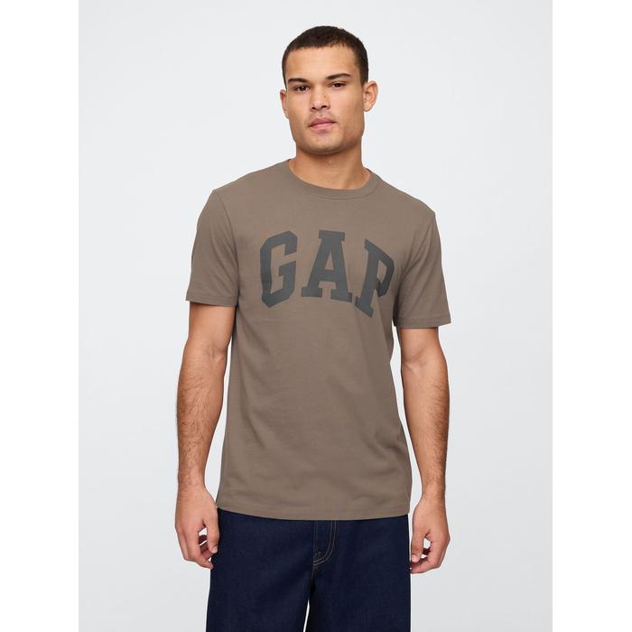 Повседневная футболка с логотипом Soft Gap цвет: Коричневый