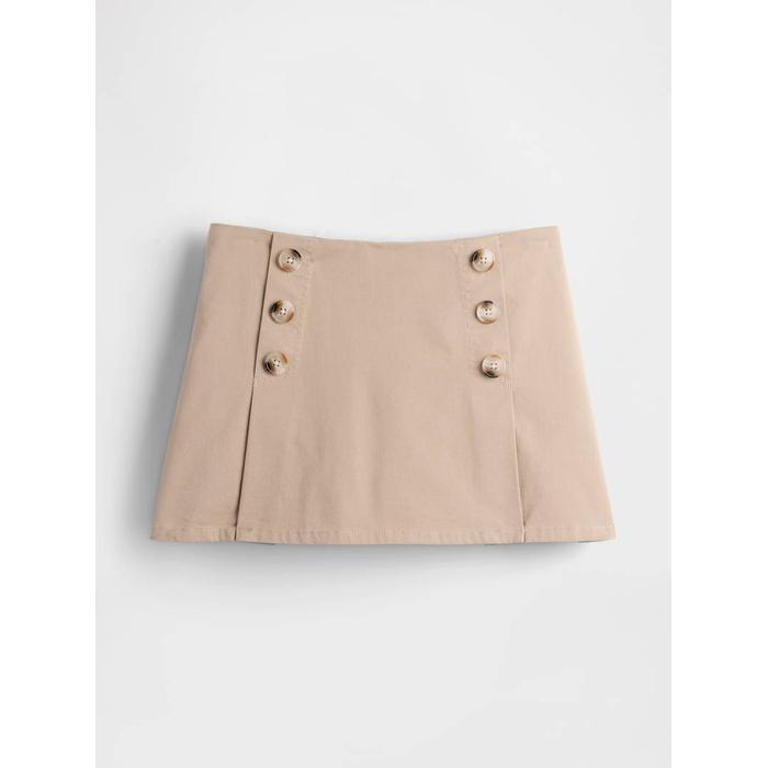 GapStudio Twill Sailor Şort Etek цвет: Бежевый