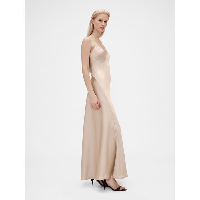 GapStudio Saten Slip Elbise цвет: Бежевый