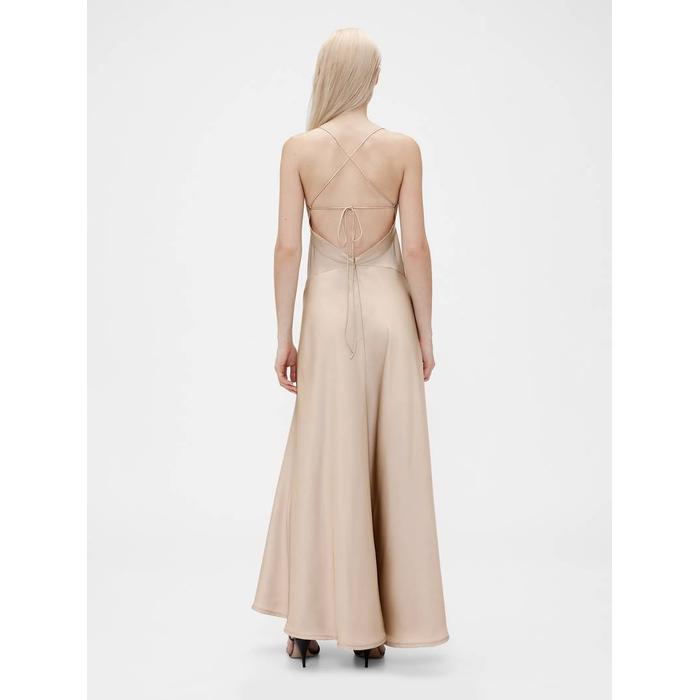 GapStudio Saten Slip Elbise цвет: Бежевый