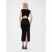 GapStudio Jersey Midi Elbise цвет: Чёрный