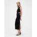 GapStudio Jersey Midi Elbise цвет: Чёрный