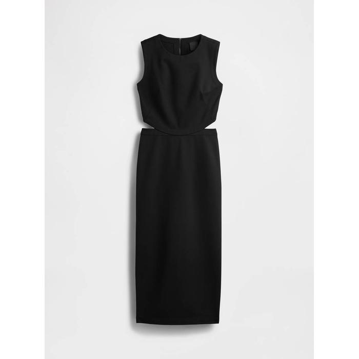 GapStudio Jersey Midi Elbise цвет: Чёрный