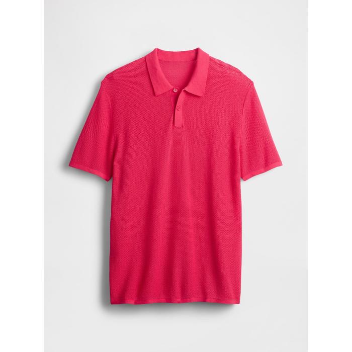 Dokulu Kroşe Polo T-Shirt цвет: Розовый