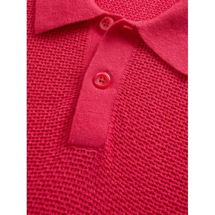 Dokulu Kroşe Polo T-Shirt цвет: Розовый
