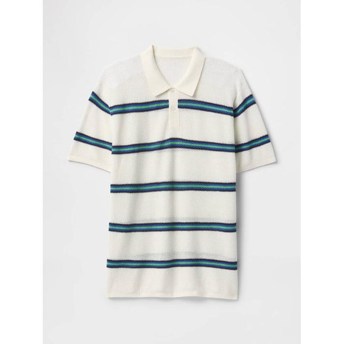 Dokulu Kroşe Polo T-Shirt