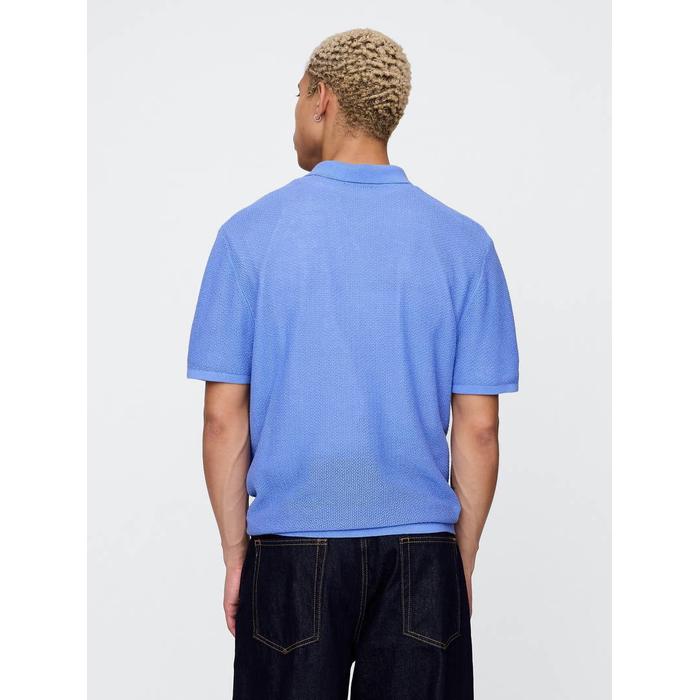 Dokulu Kroşe Polo T-Shirt