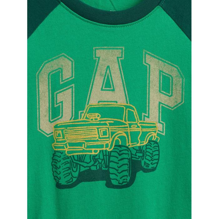 Футболка с цветным блоком с логотипом Gap цвет: Зелёный