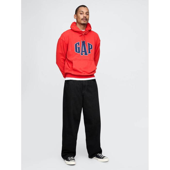 VintageSoft Oversize Gap Logo Kapüşonlu Sweatshirt цвет: Красный