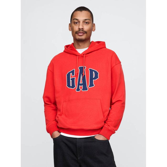 VintageSoft Oversize Gap Logo Kapüşonlu Sweatshirt цвет: Красный