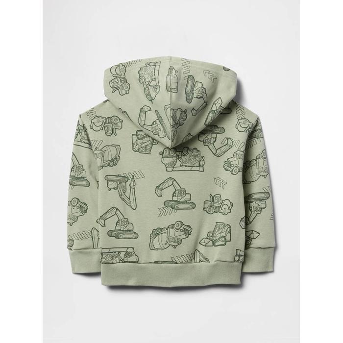 Gap Logo Relaxed Havlu Kumaş Fermuarlı Sweatshirt цвет: Зелёный