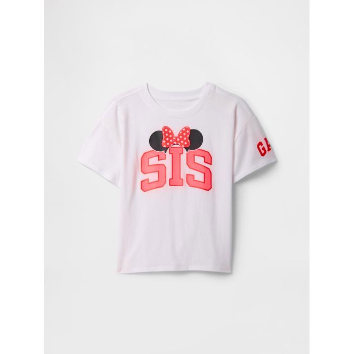 Disney Футболка с рисунком GapKids × Oversize цвет: Белый