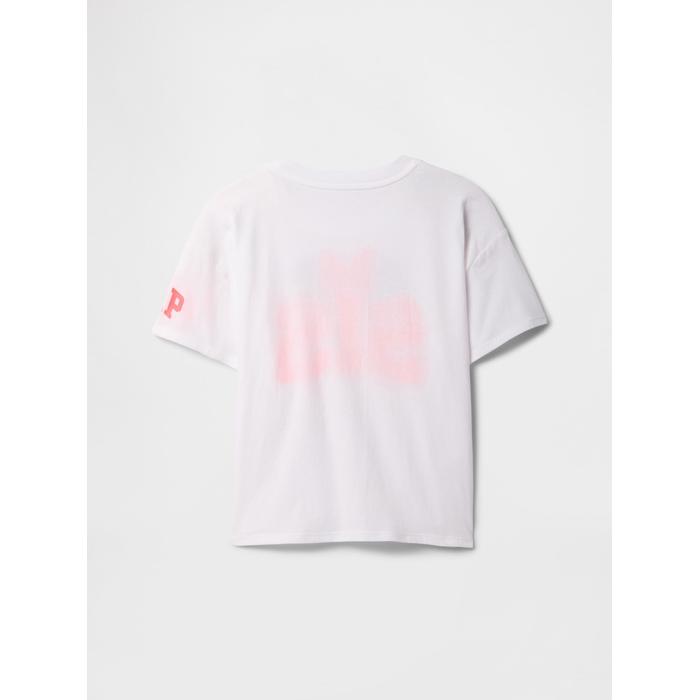Disney Футболка с рисунком GapKids × Oversize цвет: Белый