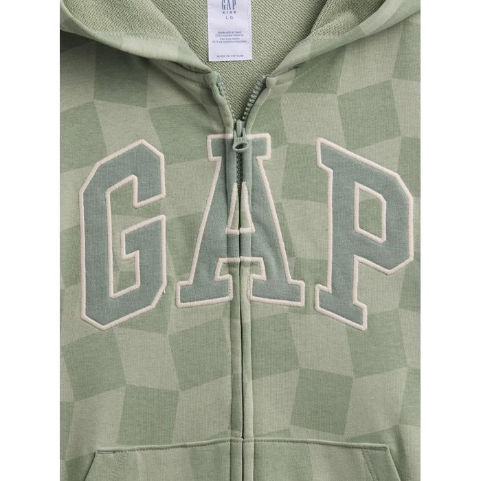 Relaxed Толстовка на молнии с логотипом Gap цвет: Зелёный