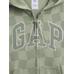 Relaxed Толстовка на молнии с логотипом Gap цвет: Зелёный