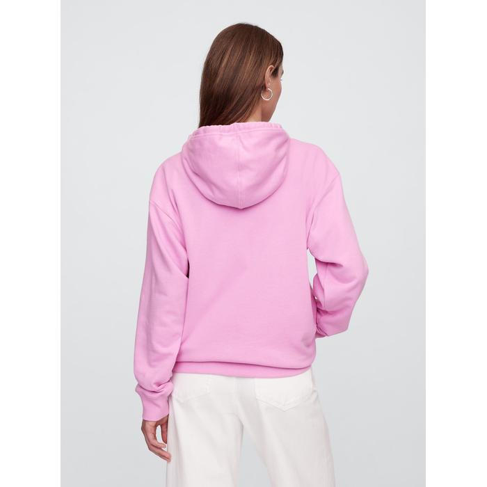 Gap Logo Relaxed Havlu Kumaş Sweatshirt цвет: Розовый