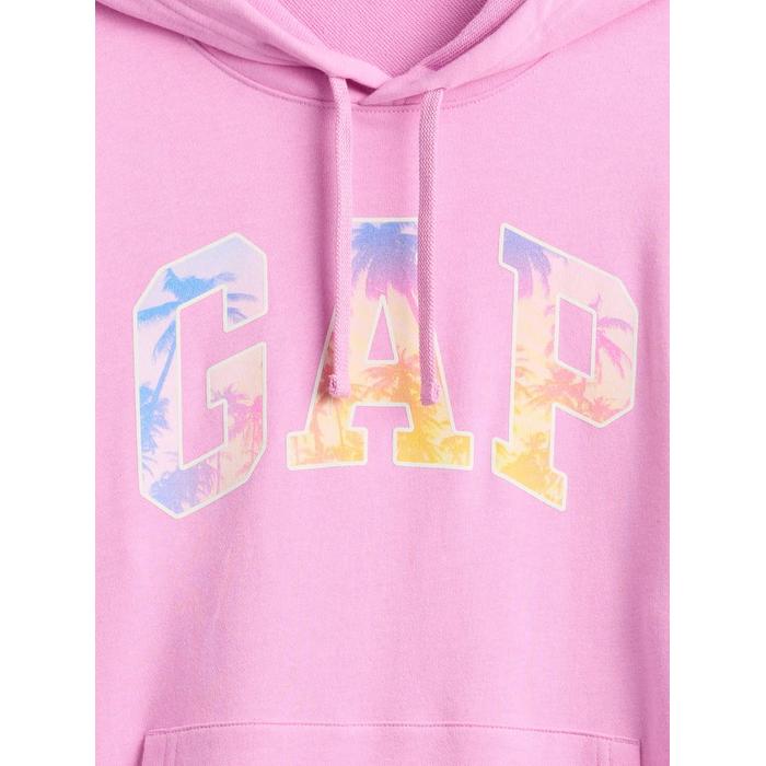 Gap Logo Relaxed Havlu Kumaş Sweatshirt цвет: Розовый