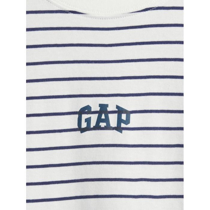 Повседневная футболка в полоску с логотипом Soft Gap цвет: Белый