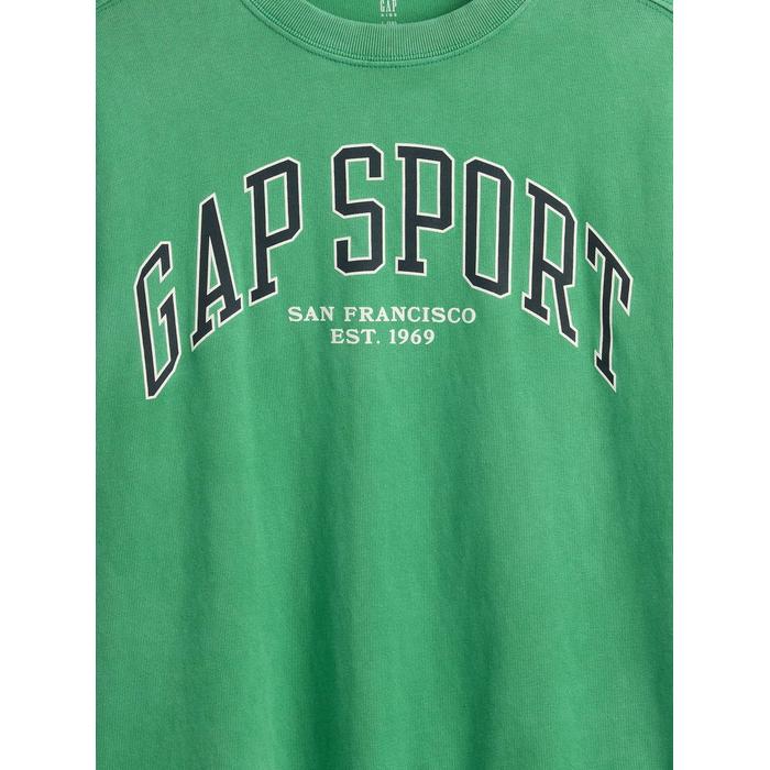 Футболка с логотипом Gap большого размера цвет: Зелёный