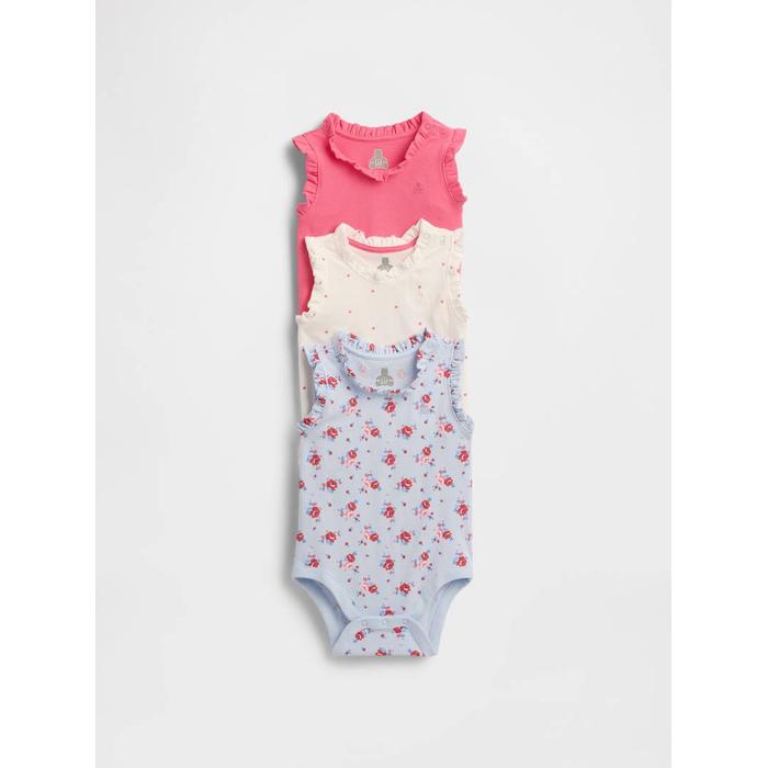 First Favorites Organik Pamuk 3'lü Bodysuit Seti цвет: Голубой