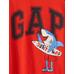 Футболка с цветным блоком с логотипом Gap цвет: Красный