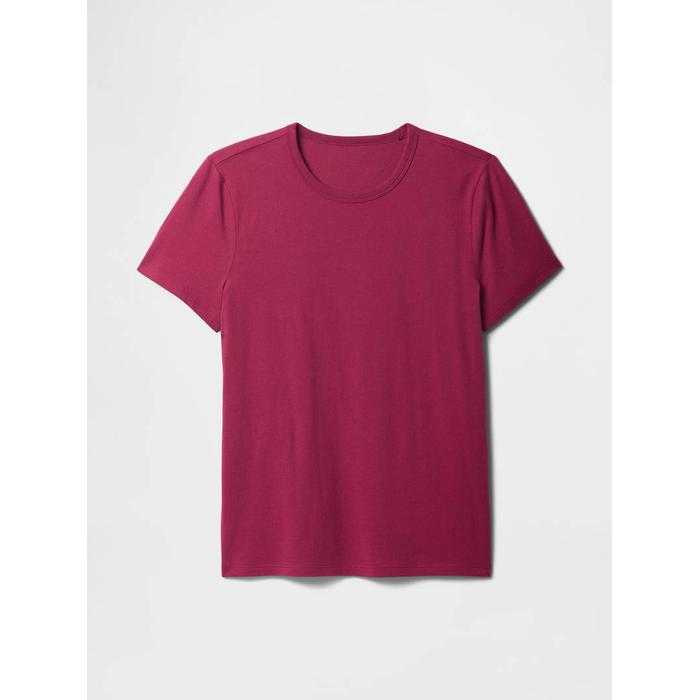 Yuvarlak Yaka Basic T-Shirt цвет: Красный