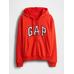 Gap Logo Relaxed Fermuarlı Sweatshirt цвет: Красный