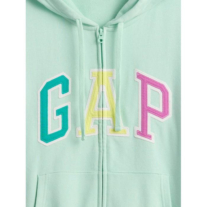 Gap Logo Relaxed Fermuarlı Sweatshirt цвет: Зелёный