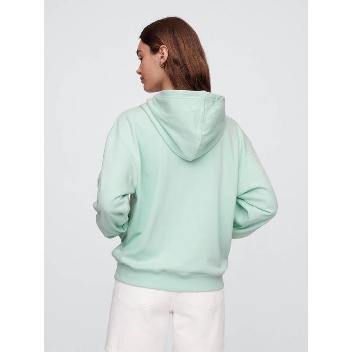 Gap Logo Relaxed Fermuarlı Sweatshirt цвет: Зелёный