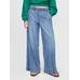 Mid Rise UltraSoft Pileli Baggy Jean Pantolon цвет: Голубой