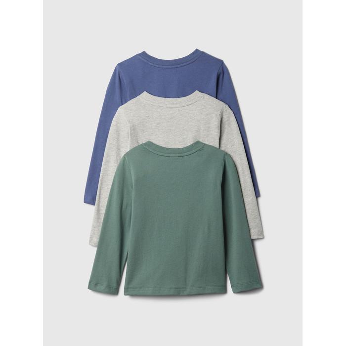 Brannan Bear İşlemeli Mix and Match 3'lü T-Shirt Seti цвет: Голубой