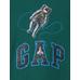 Футболка с рисунком логотипа Gap цвет: Зелёный