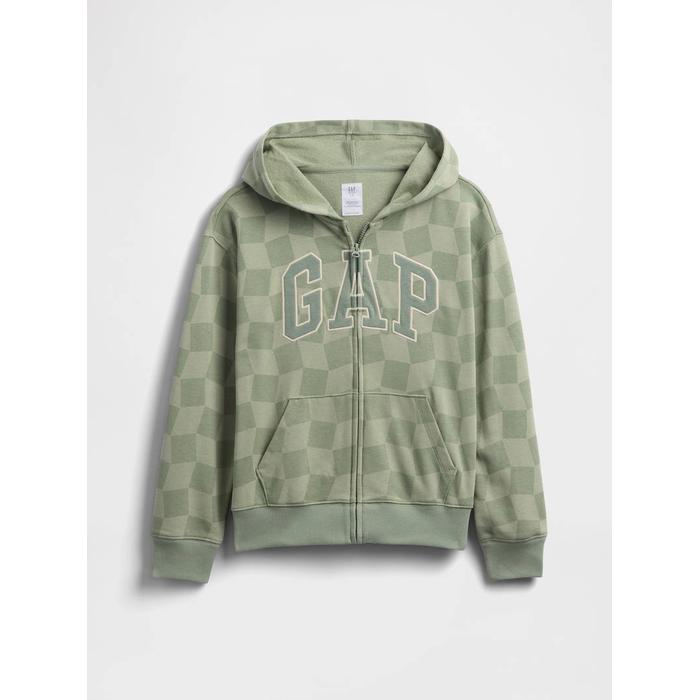 Relaxed Толстовка на молнии с логотипом Gap цвет: Зелёный