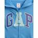 Relaxed Толстовка на молнии с логотипом Gap цвет: Голубой