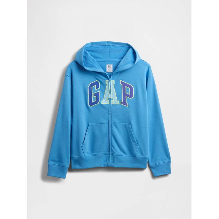 Relaxed Толстовка на молнии с логотипом Gap цвет: Голубой