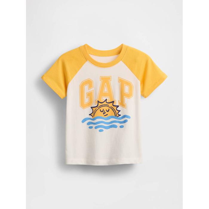 Футболка с цветным блоком с логотипом Gap цвет: Жёлтый