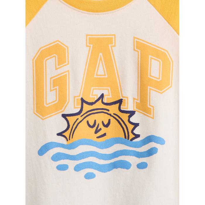 Футболка с цветным блоком с логотипом Gap цвет: Жёлтый