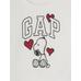 Толстовка с логотипом Gap и рисунком Снупи цвет: Белый