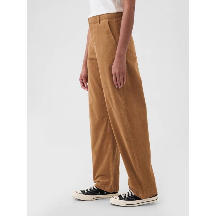 High Rise Kadife Tapered Ankle Pantolon цвет: Коричневый