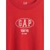 Футболка с логотипом Gap большого размера цвет: Красный