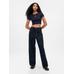 Gap × Disney Bisiklet Yaka Crop T-Shirt цвет: Синий