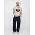 Толстовка с капюшоном с логотипом VintageSoft Oversize Gap цвет: Бежевый