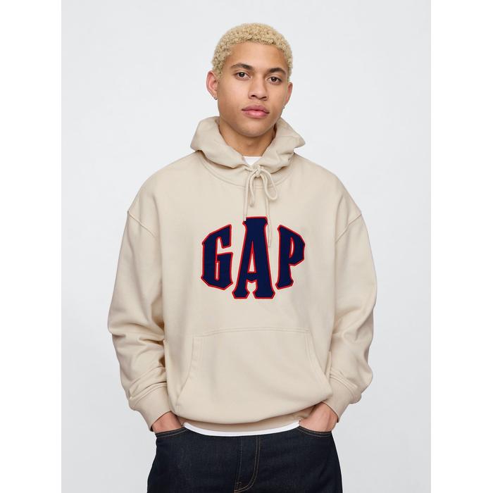 VintageSoft Oversize Gap Logo Kapüşonlu Sweatshirt цвет: Бежевый