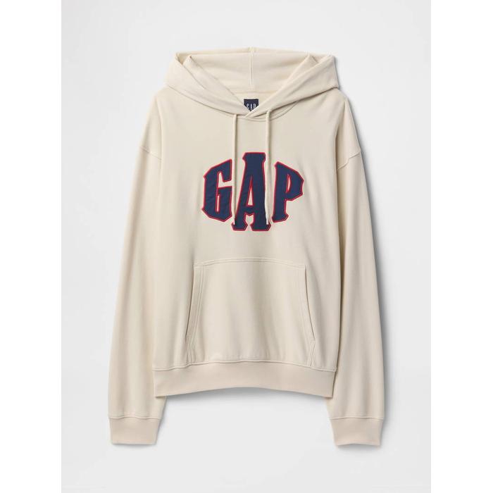 Толстовка с капюшоном с логотипом VintageSoft Oversize Gap цвет: Бежевый