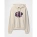 Толстовка с капюшоном с логотипом VintageSoft Oversize Gap цвет: Бежевый