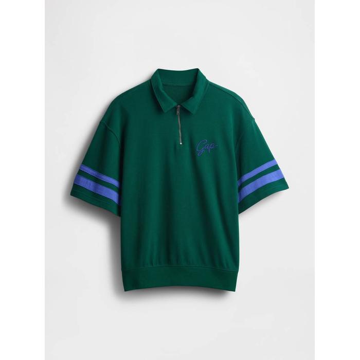 Винтажная футболка с логотипом Gap на молнии VintageSoft