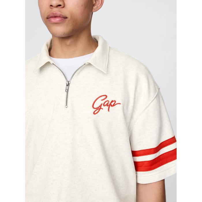 Винтажная футболка с логотипом Gap на молнии от VintageSoft цвет: Белый