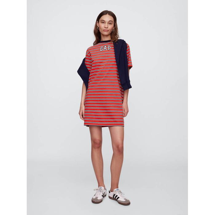 Relaxed Платье-футболка с логотипом Gap цвет: Красный